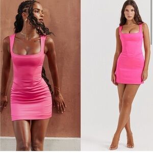 HOUSE OF CB 'Enya' Fuchsia Corset Mini Dress NWOT